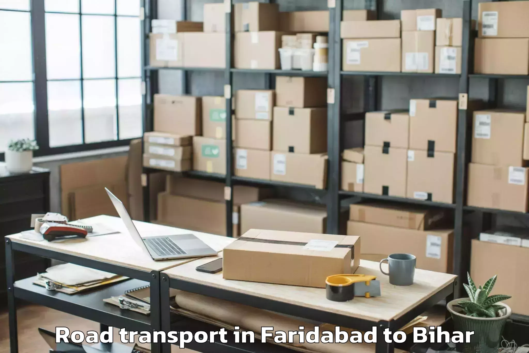 Faridabad to Sursand Road Transport